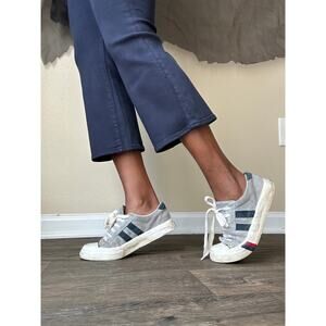 Navy and Grey Suede Pro Keds Size 7.5